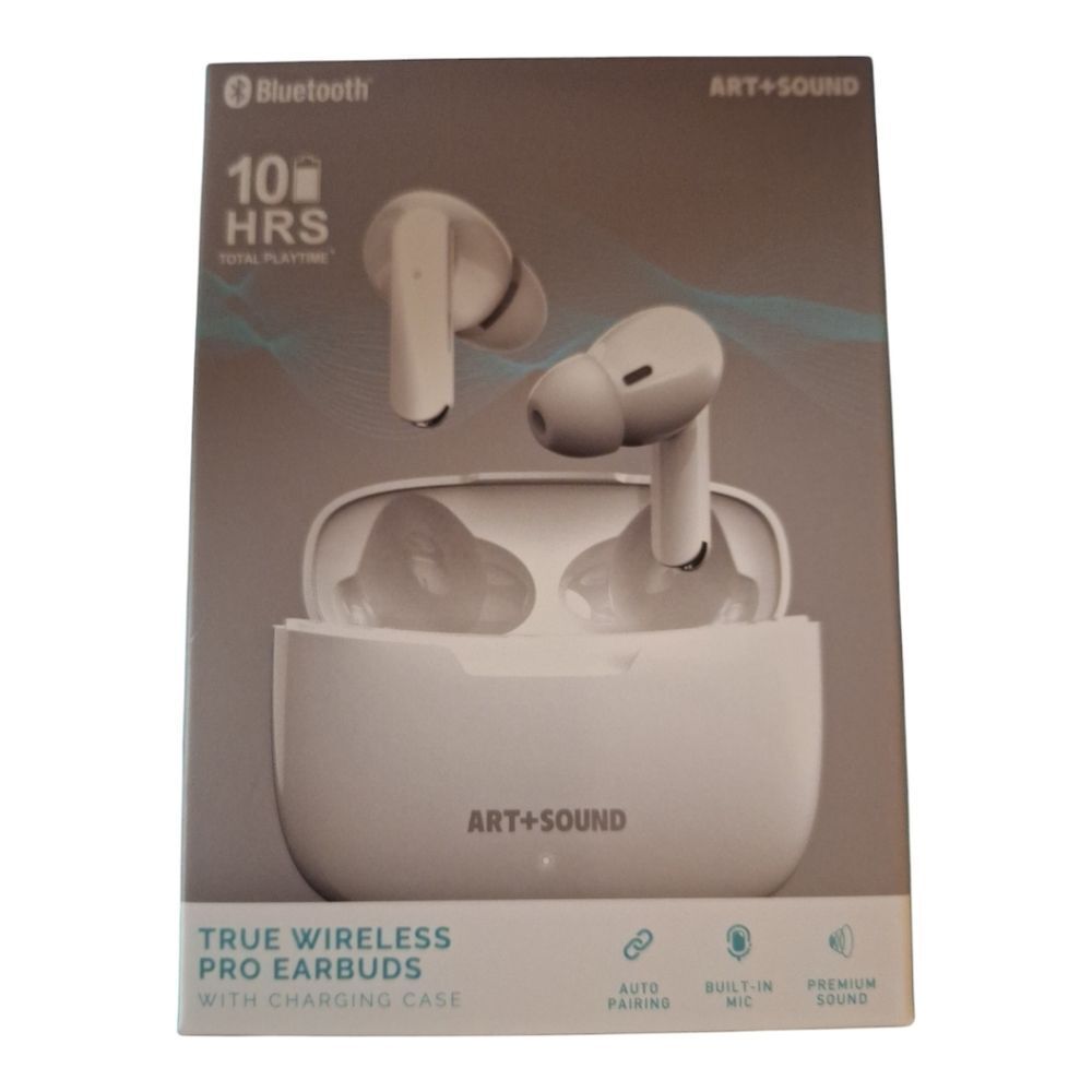 Art+Sound True Wireless Pro Earbuds with Charging Case NEW IN BOX